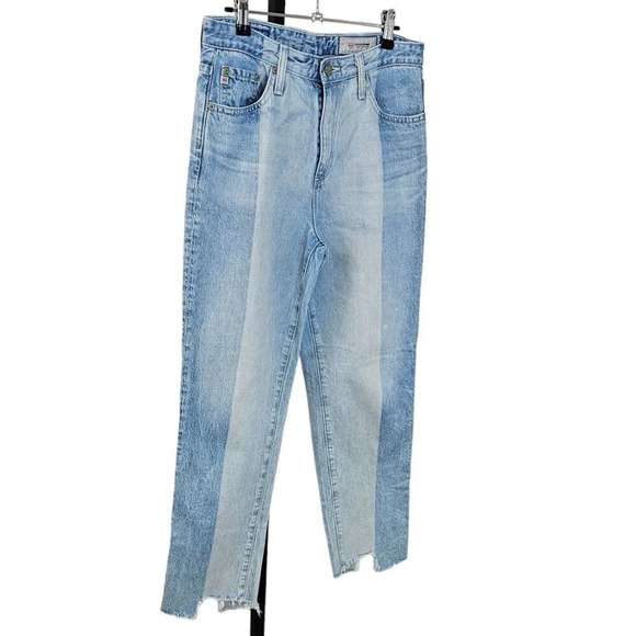 AG Adriano Goldschmied The Phoebe Vintage High Waisted Tapered Leg Raw Edge  28 - Picture 8 of 10